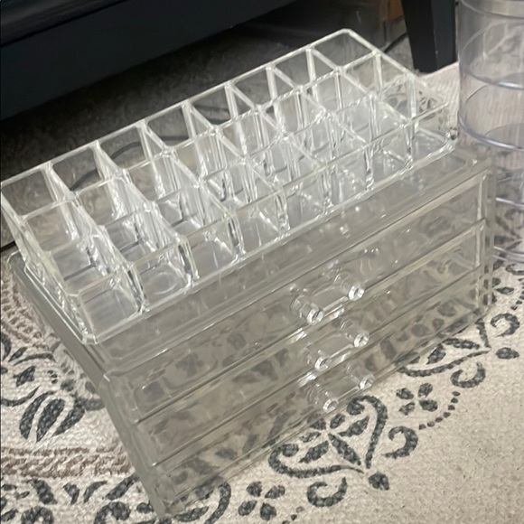 Clear Acrylic Storage Organizers 3 pcs - Picture 3 of 5
